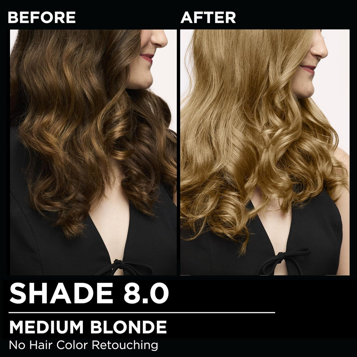 Garnier Hair Color Olia Ammonia-Free Brilliant Color Oil-Rich Permanent Hair Dye, 8.0 Medium