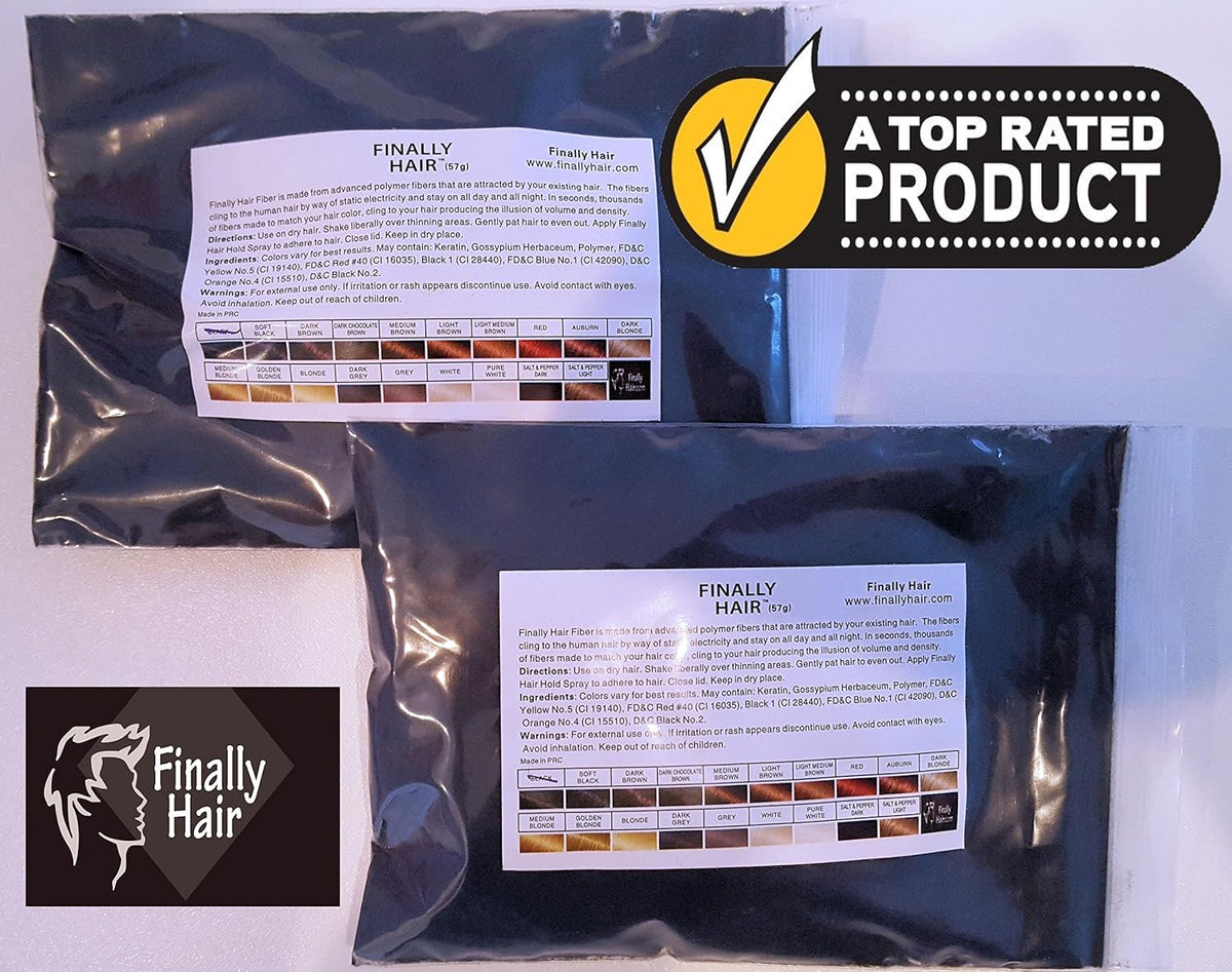 New Hair Building Fibers 100+14=114 Grams. Highest Grade Refill That You Can Use for Your Bottles