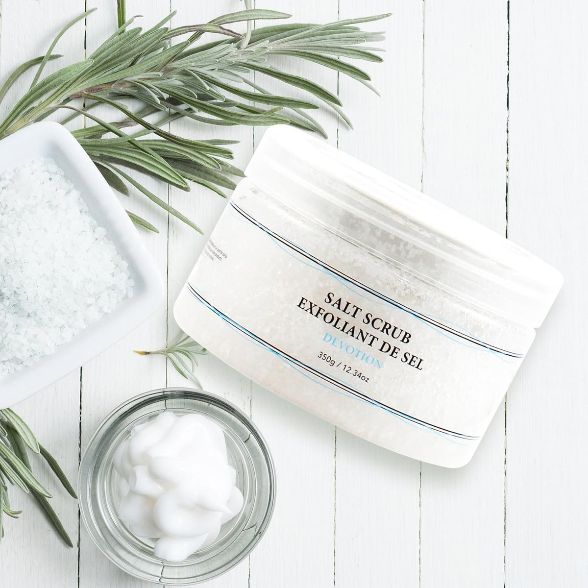 Vivo Per Lei Body Scrub - Exfoliating Body Scrub with Dead Sea Minerals - Dead Sea Salt Scrub for