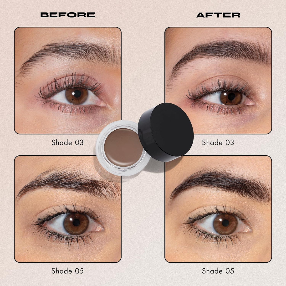 Milani Stay Put Brow Color - Medium Brown (0.09 Ounce) Vegan, Cruelty-Free Eyebrow Color that Fills