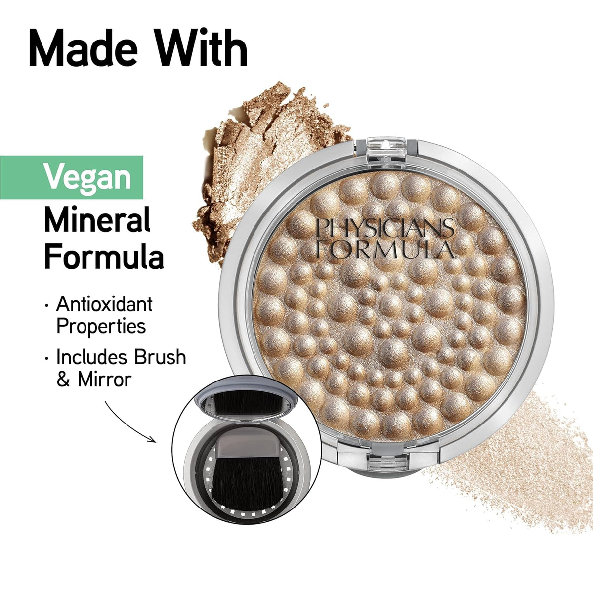 Physicians Formula Powder Palette Mineral Glow Pearls, Hypoallergenic Face Powder, Silky Smooth &