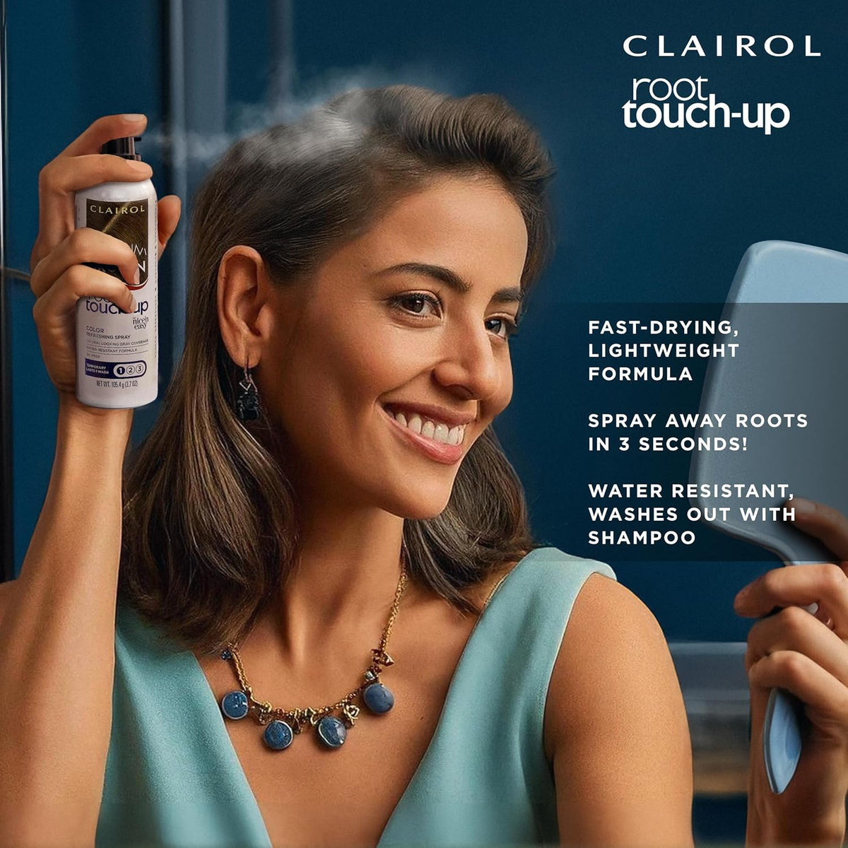 Clairol Root Touch-Up by Nice'n Easy Temporary Hair Coloring Spray, Medium Brown Hair Color, Pack