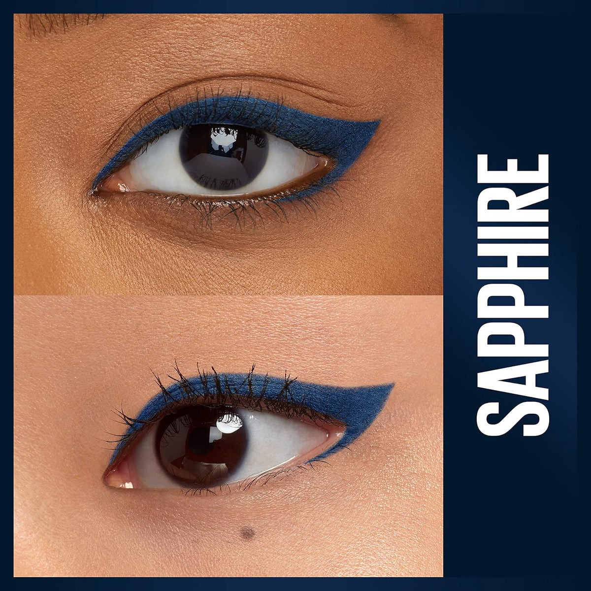 Maybelline Unstoppable Waterproof Mechanical Blue Eyeliner Pencil, Easy to Apply, Smooth Glide, Up