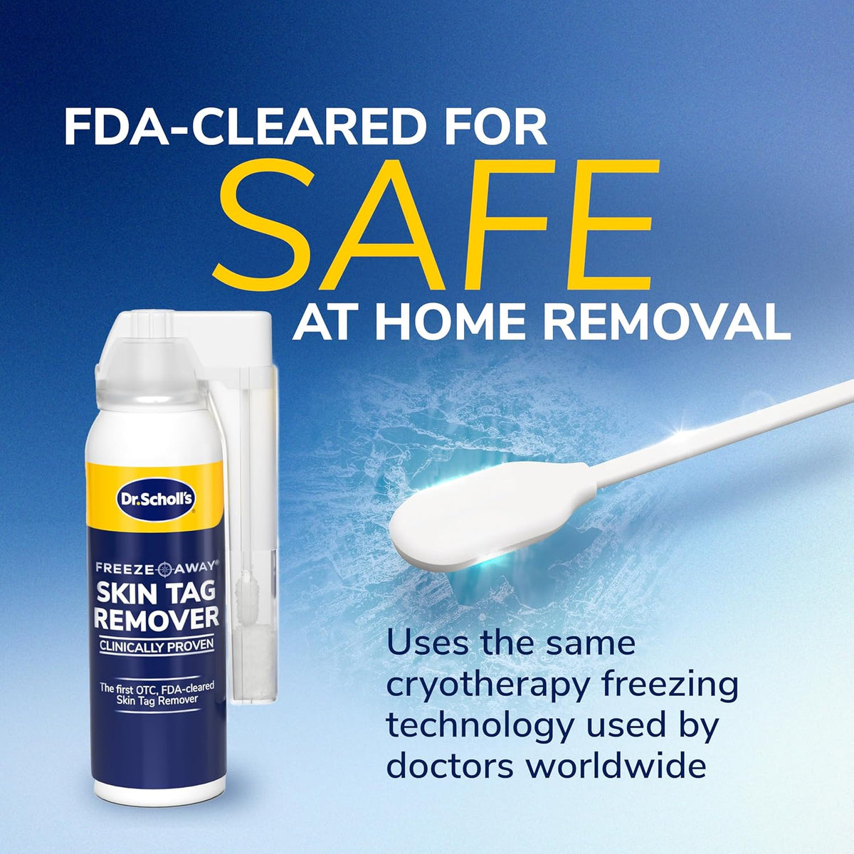 Dr. Scholl's Freeze Away Skin Tag Remover Kit, 8 ct – Completely removes Skin Tags in As Little As