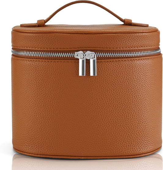 Makeup Bag Vanity Case Cosmetic Bag with Removable Divider Travel Toiletry Bag for Women Portable