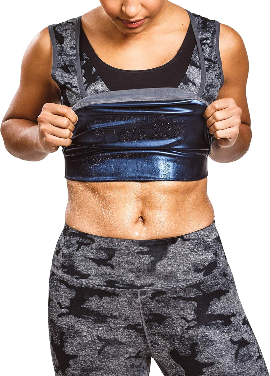 Sweat Shaper Premium Sauna Tank Top For Women, Slimming Sauna Shirt For Women, Sweat Vest for