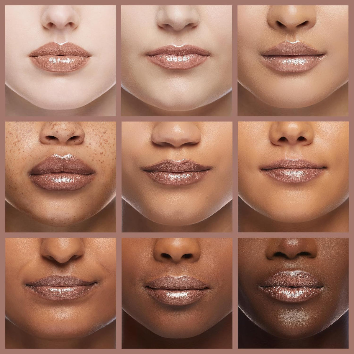Oulac Brown Lipstick for Women with Metallic 3D Shine Lightweight Hydrating Formula, High Impact