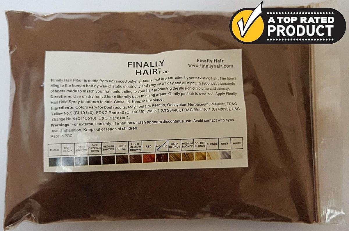 Hair Building Fibers - Auburn 50 Gram Refill - Refill Your Existing Fiber Bottle - Hair Filler