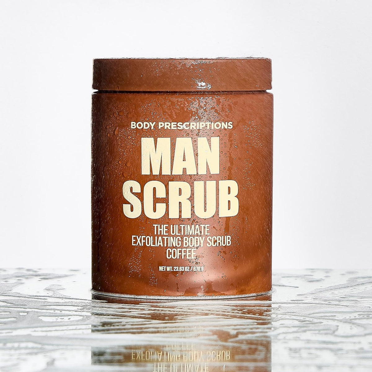 Body Prescriptions Men’s Exfoliating Body Scrub – Ultimate Skin Cleansing Wash in Jar with