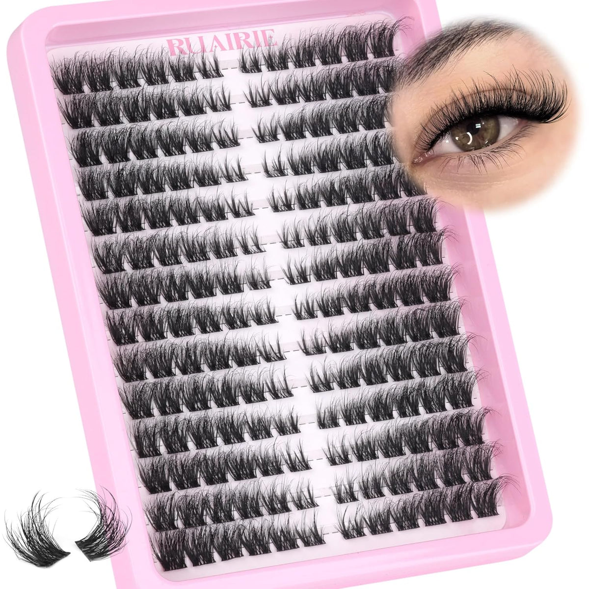 Lash Clusters Volume Eyelash Clusters Eyelash Extensions 168pcs DIY Individual Lashes Extensions