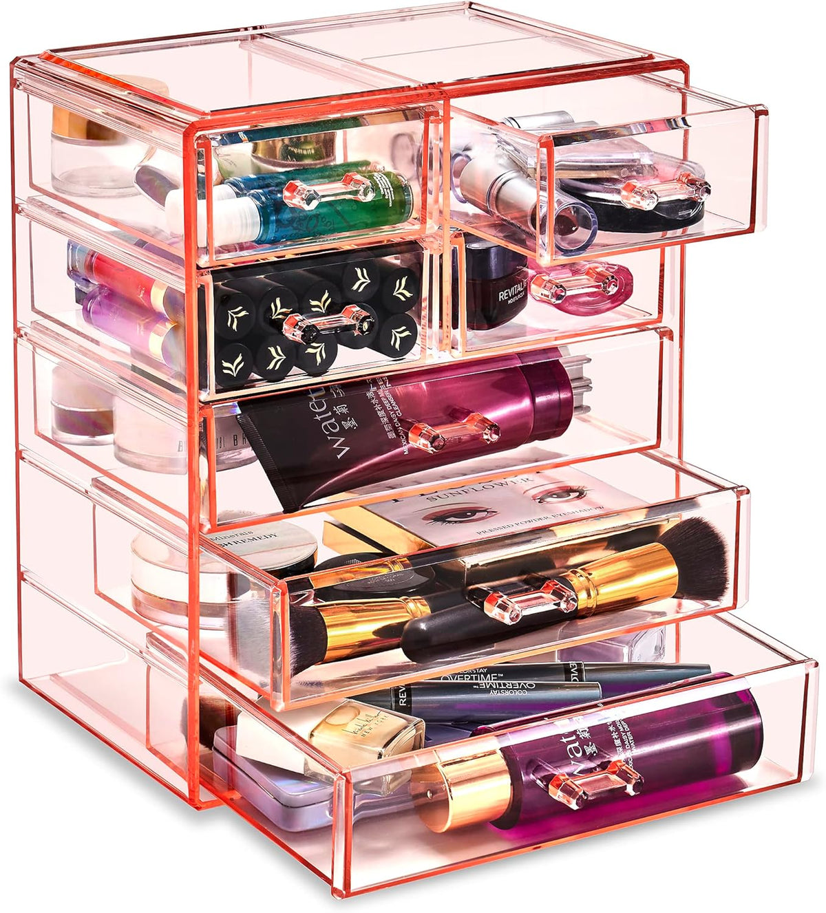 Sorbus Acrylic Makeup Organizer - Organization and Storage Case for Cosmetics Make Up & Jewelry
