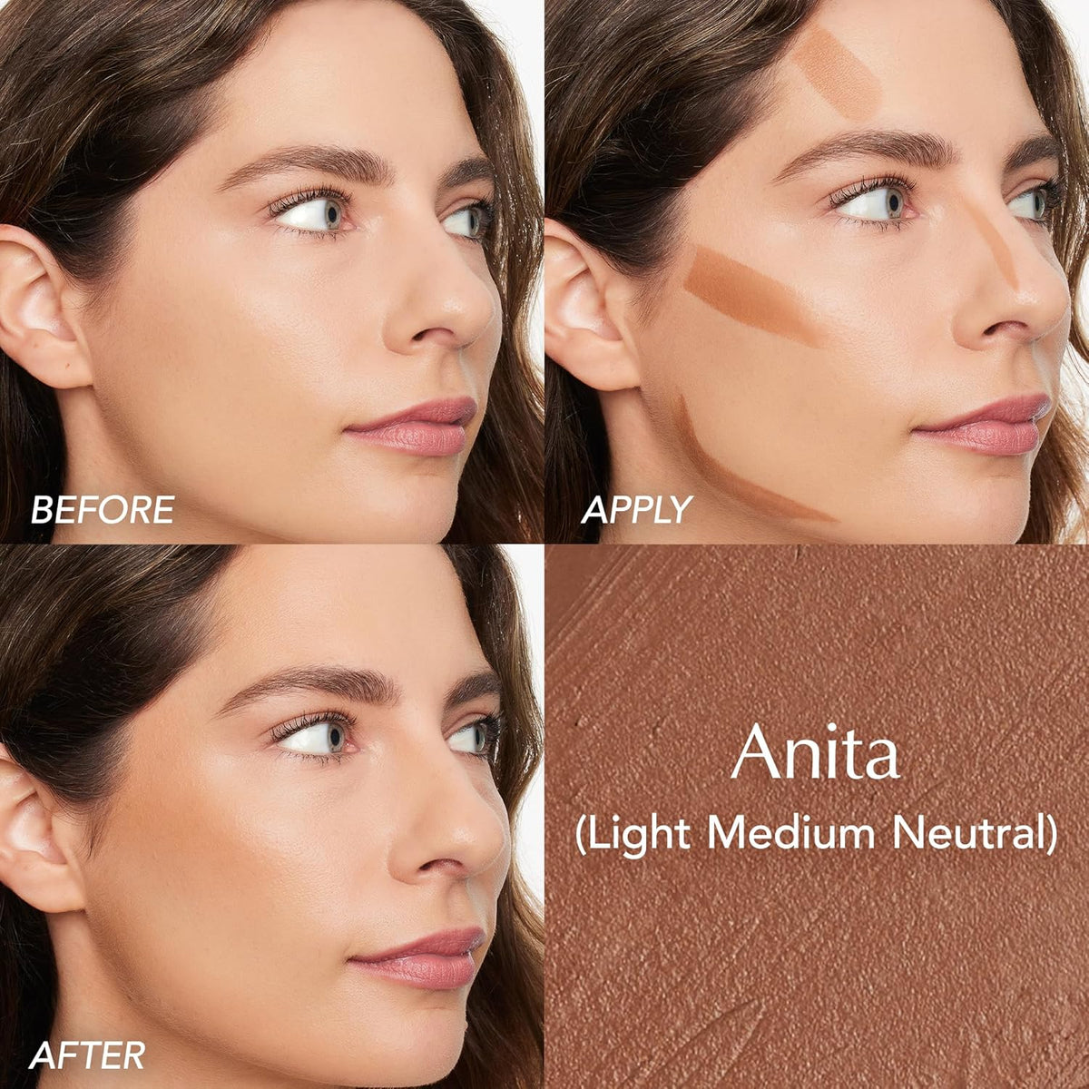 Thrive Causemetics Triple Threat Color Stick: Cream Bronzer & Contour Stick with Vitamin E, Evening