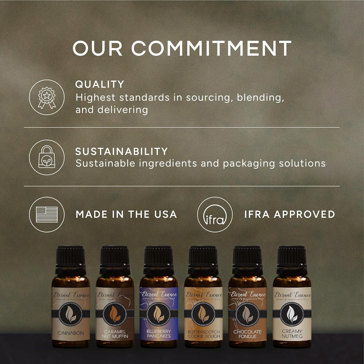 Eternal Essence Oils Fruity Set of 6 Premium Fragrance Oils - Includes Apple, Mango Madness