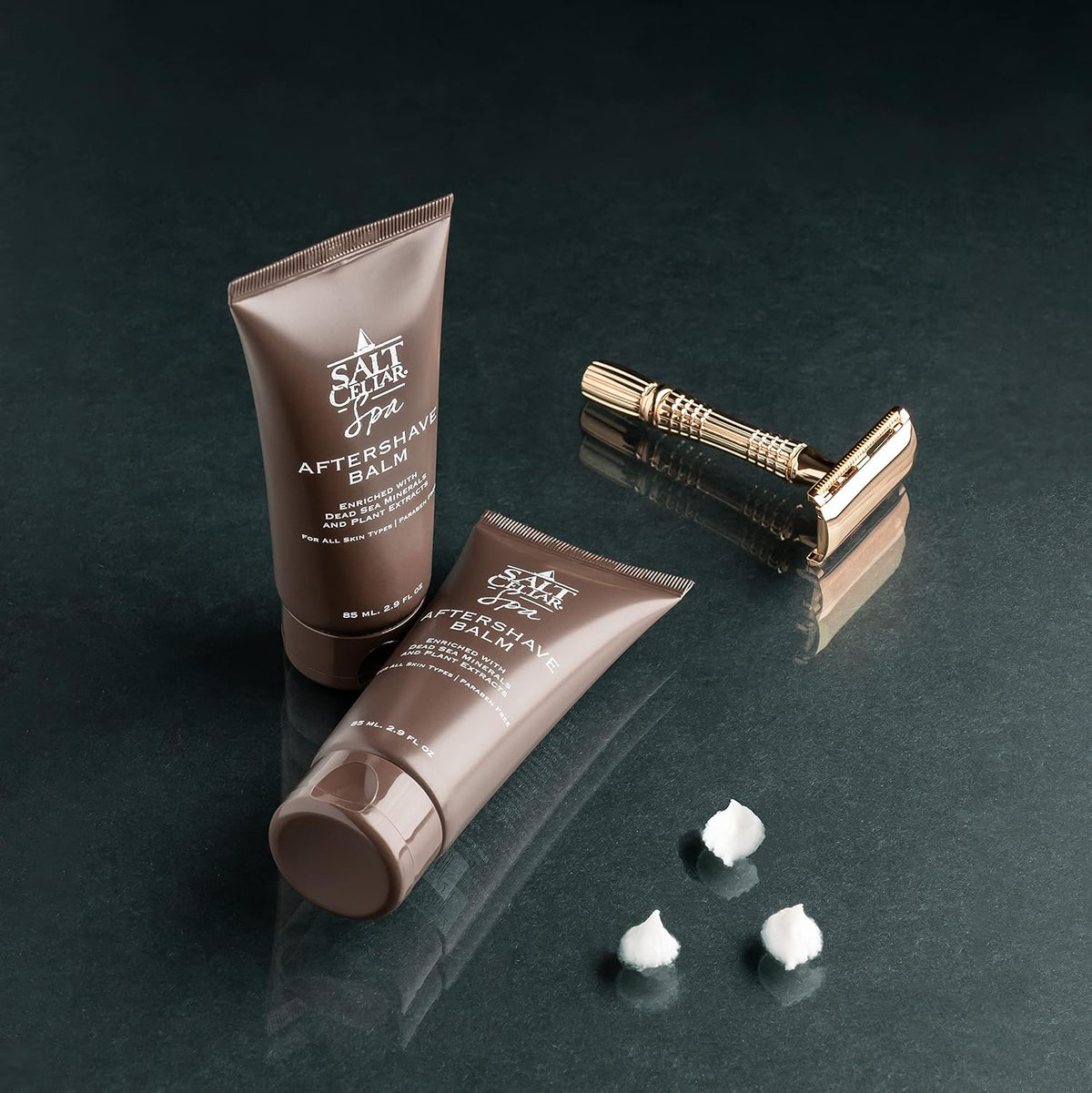 Salt Cellar Dead Sea Aftershave Balm – All Natural Men’s After Shave Balm Enriched with Dead Sea