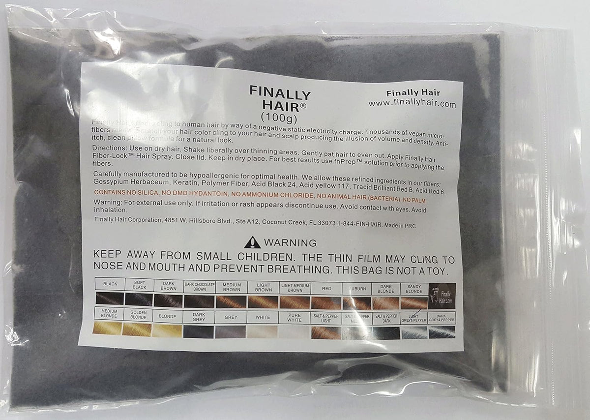 Hair Building Fibers 100 Grams Refill Your Existing Bottle. Highest Grade Fiber By Finally Hair