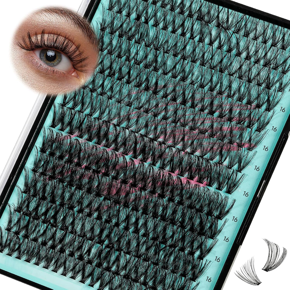 Lash Clusters Wispy 280PCS Eyelash Extension 30D 40D Cluster Lashes Individual Lashes DIY Lash