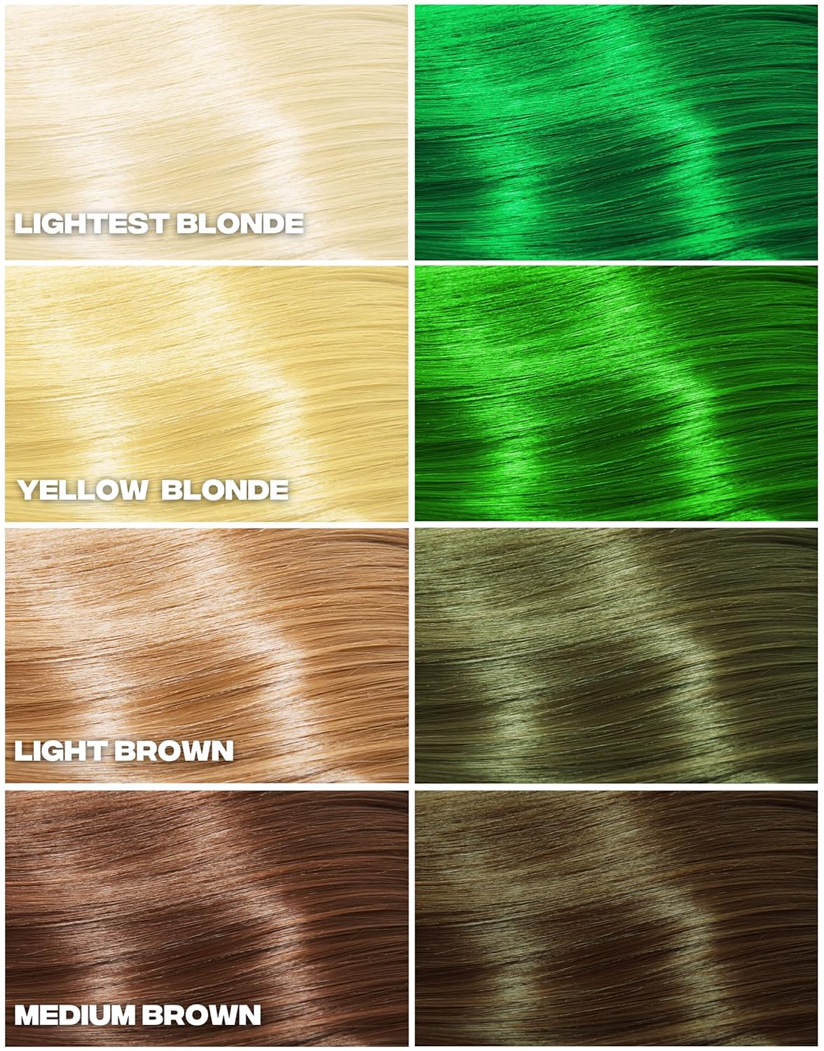 Good Dye Young Semi-Permanent Hair Color, Vegan and Cruelty-Free Green Hair Dye, Last up to 24