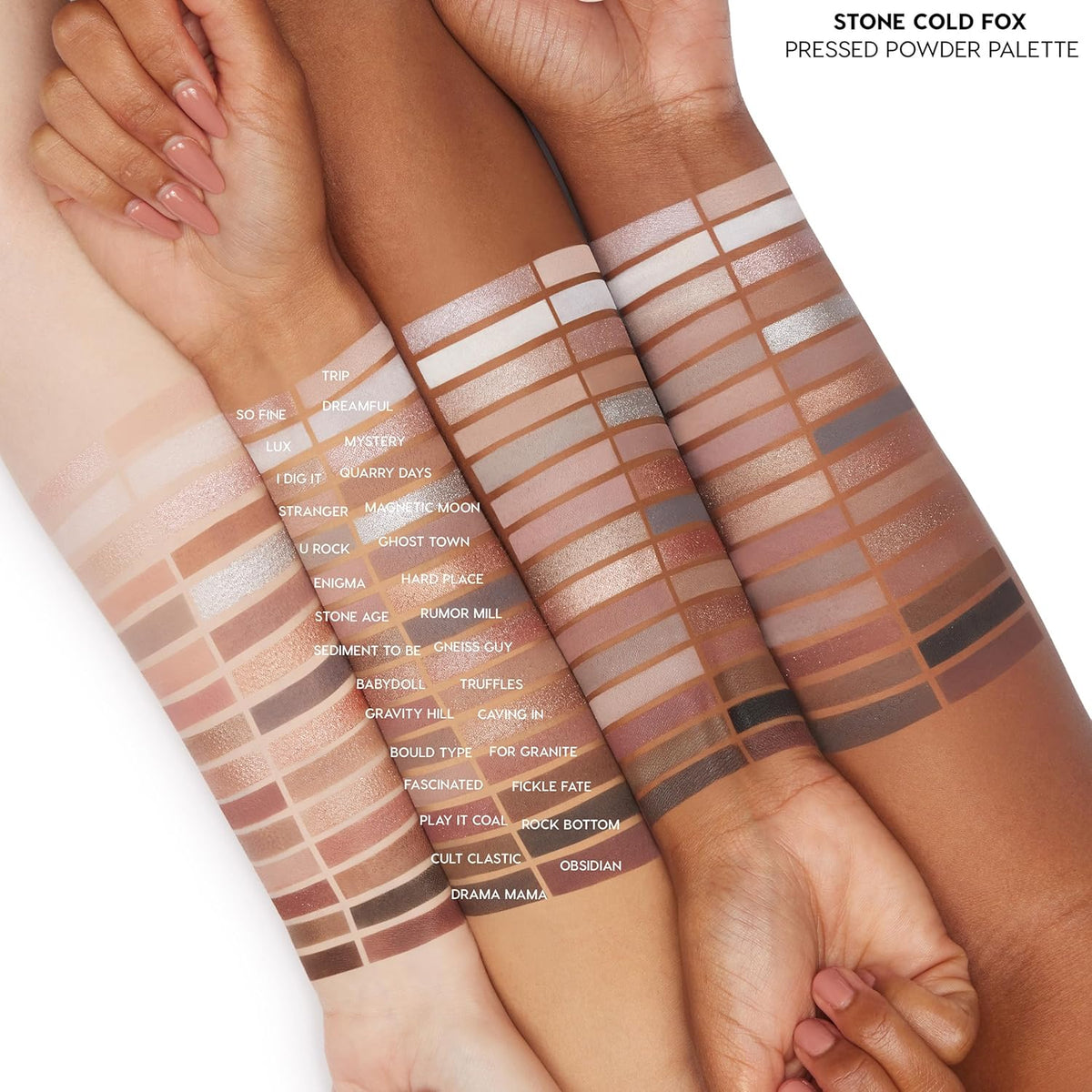 ColourPop Stone Cold Fox Eyeshadow Palette - 30 Pan Cool Tone Eye Makeup Palette with Matte &