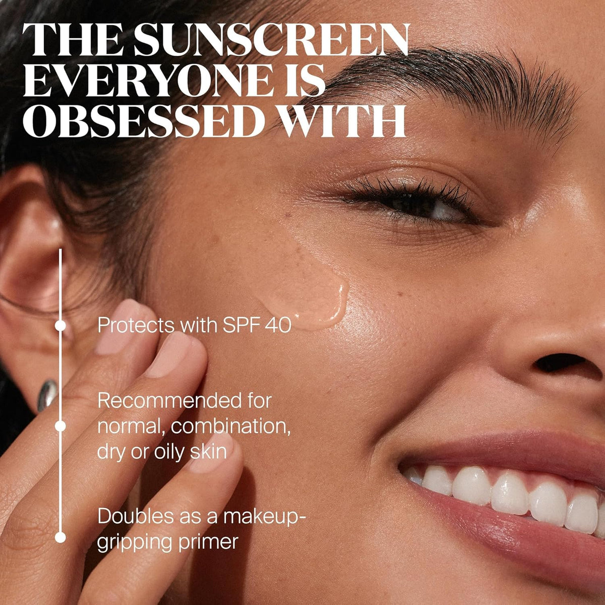 Supergoop! Unseen Sunscreen - SPF 40 - Invisible, Broad Spectrum Face Sunscreen + Makeup-Gripping