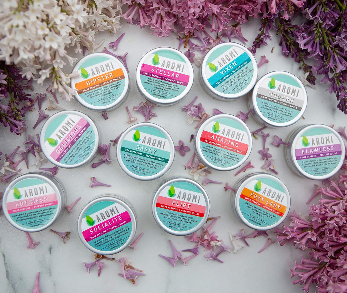 Aromi Solid Perfume | Floral Fragrance – Vegan & Cruelty-free Scent, Travel-Sized, Women’s Stocking