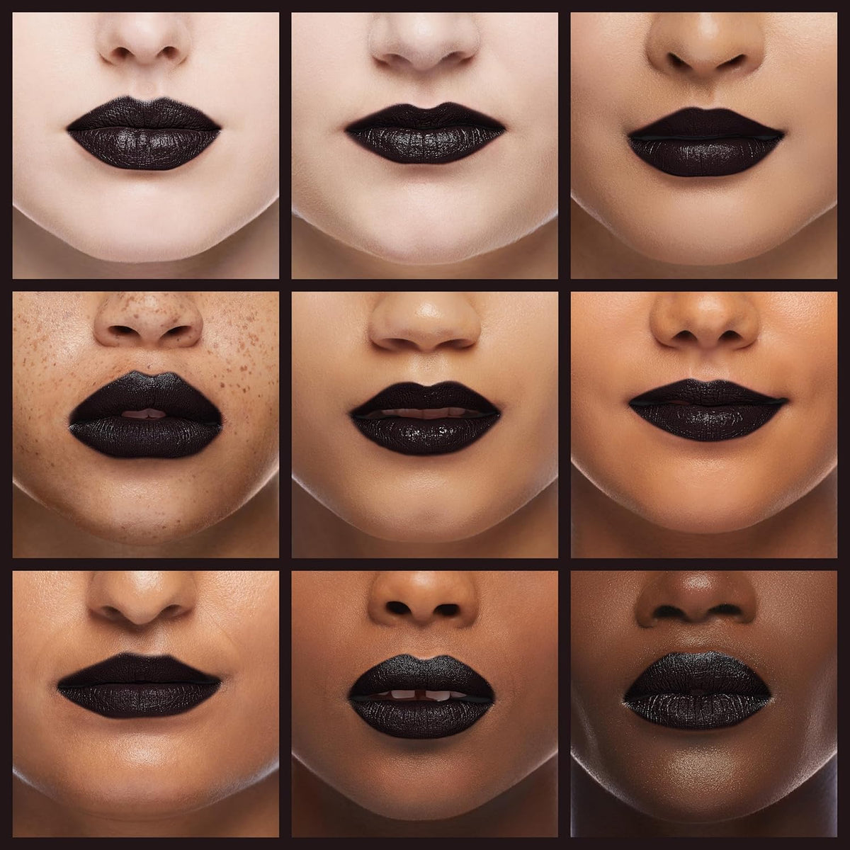 Oulac Halloween Lipstick for Women Black with Raspberry Shimmer, High-Impact Lipcolor with