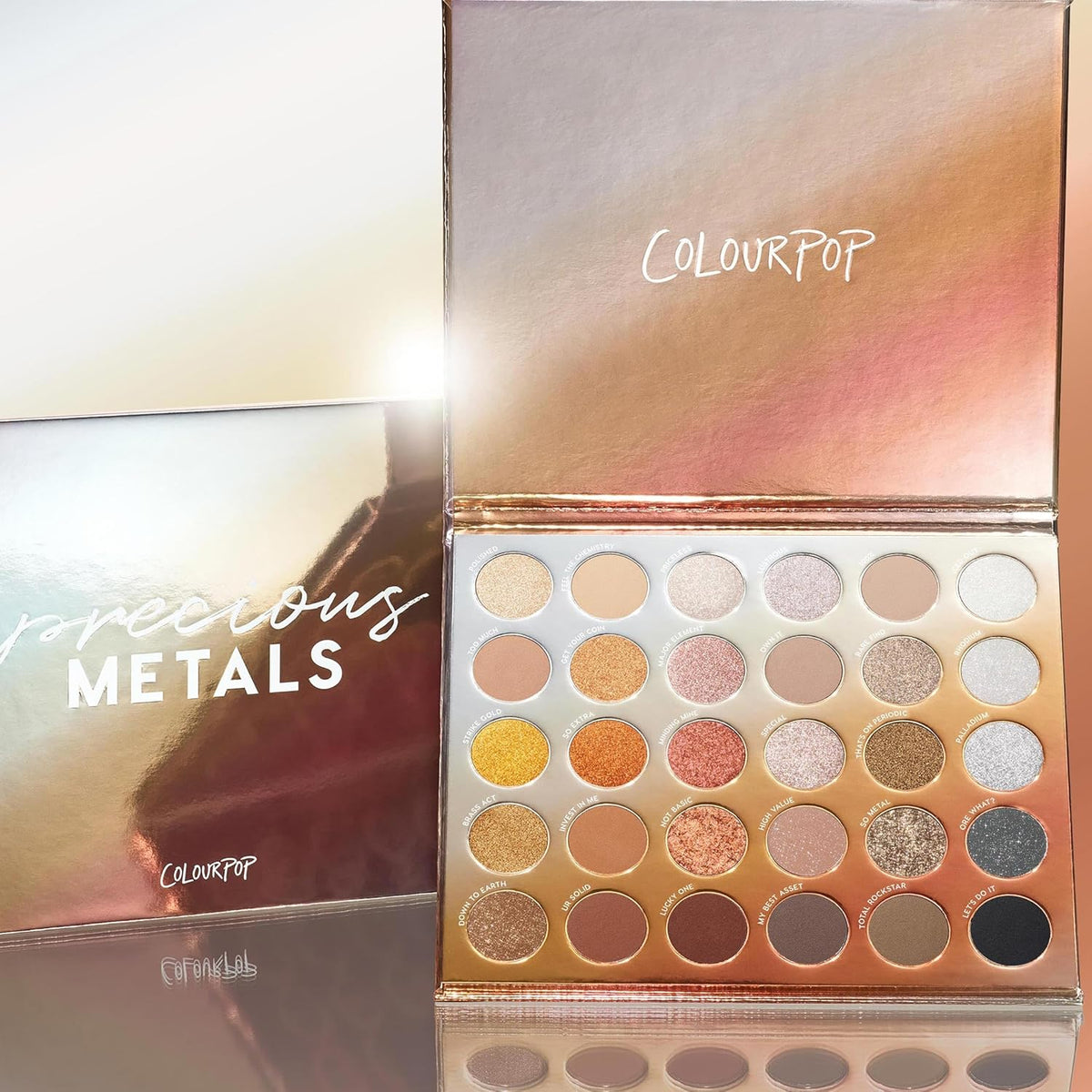 ColourPop Eyeshadow Palette - Eye Makeup Palette with Matte, Metallic, Matte Sparkle & Glitter