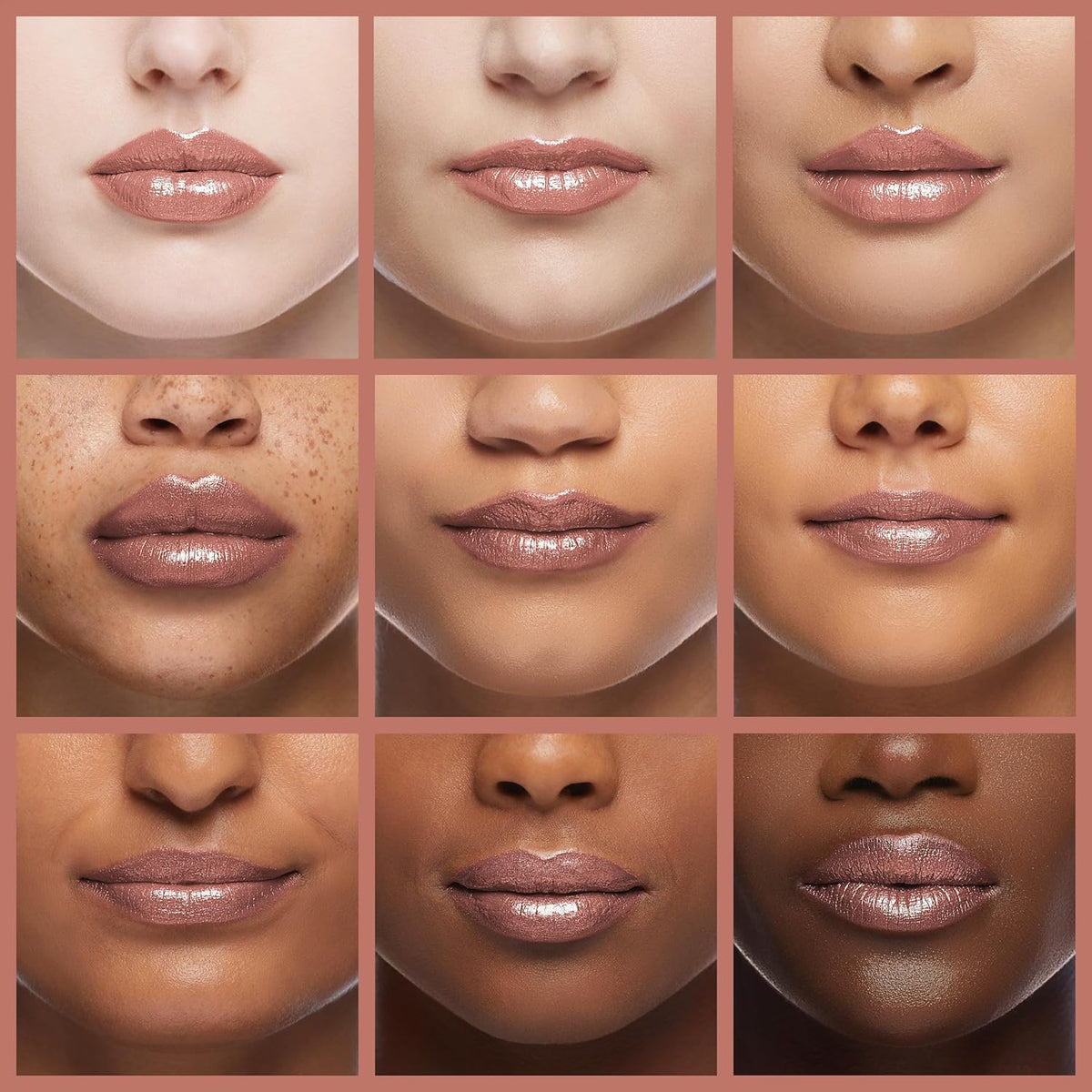 Oulac Nude Lipstick for Women with Metallic 3D Shine Lightweight Hydrating Formula, High Impact Lip
