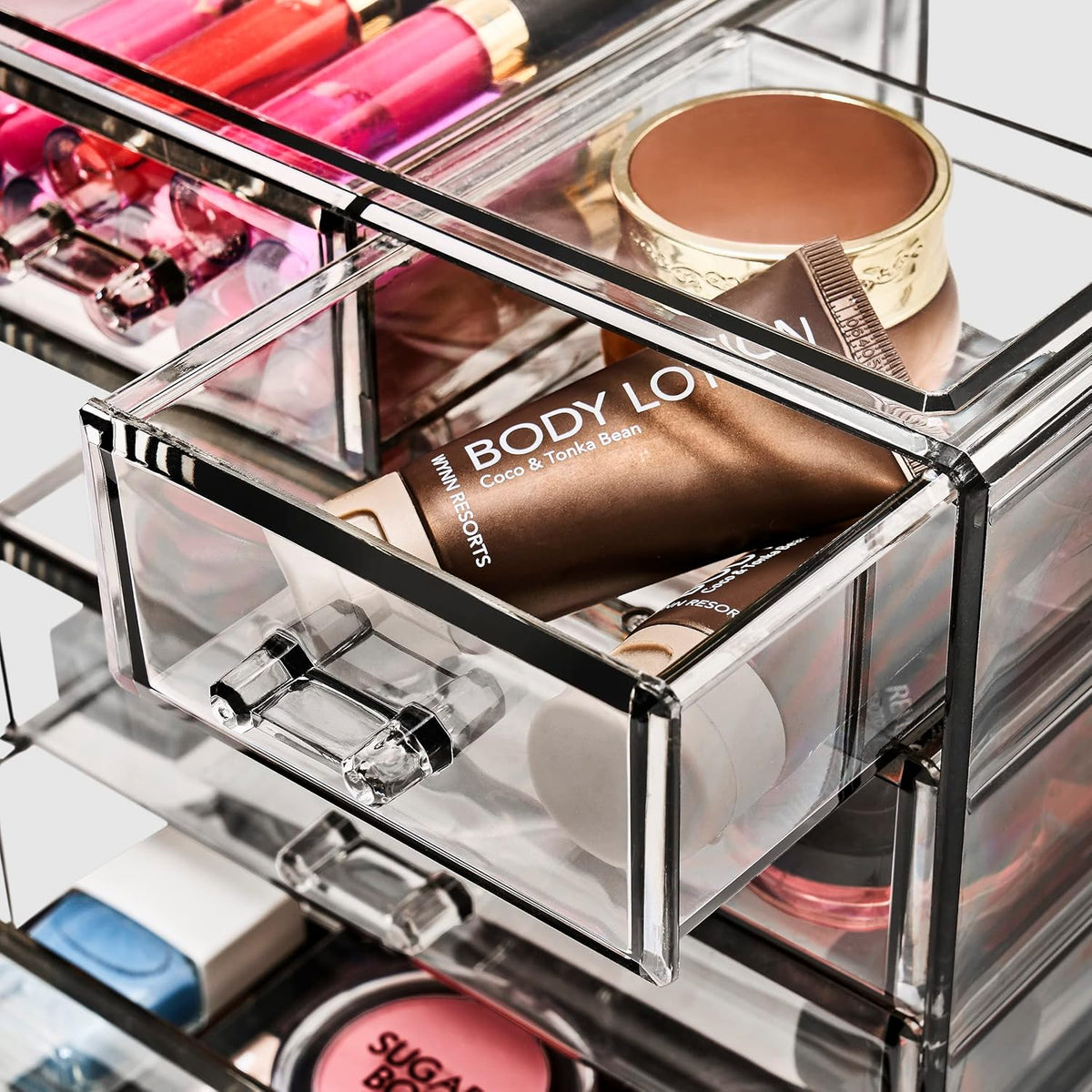 Sorbus Acrylic Makeup Organizer - Organization and Storage Case for Cosmetics Make Up & Jewelry