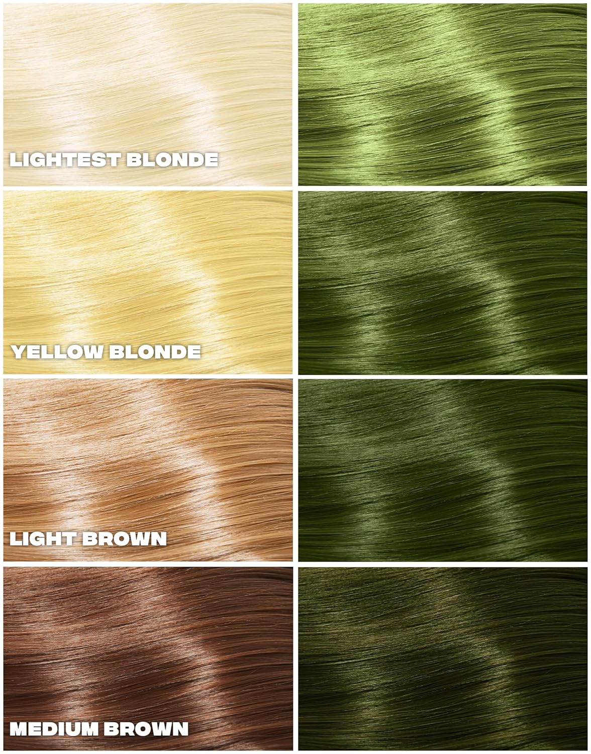 Good Dye Young Semi-Permanent Hair Color, Vegan and Cruelty-Free Green Hair Dye, Last up to 24
