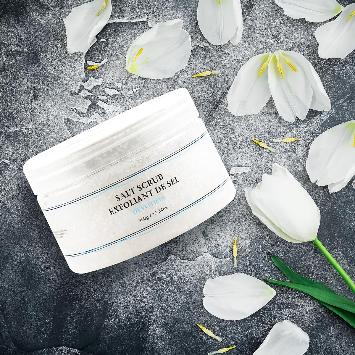 Vivo Per Lei Body Scrub - Exfoliating Body Scrub with Dead Sea Minerals - Dead Sea Salt Scrub for