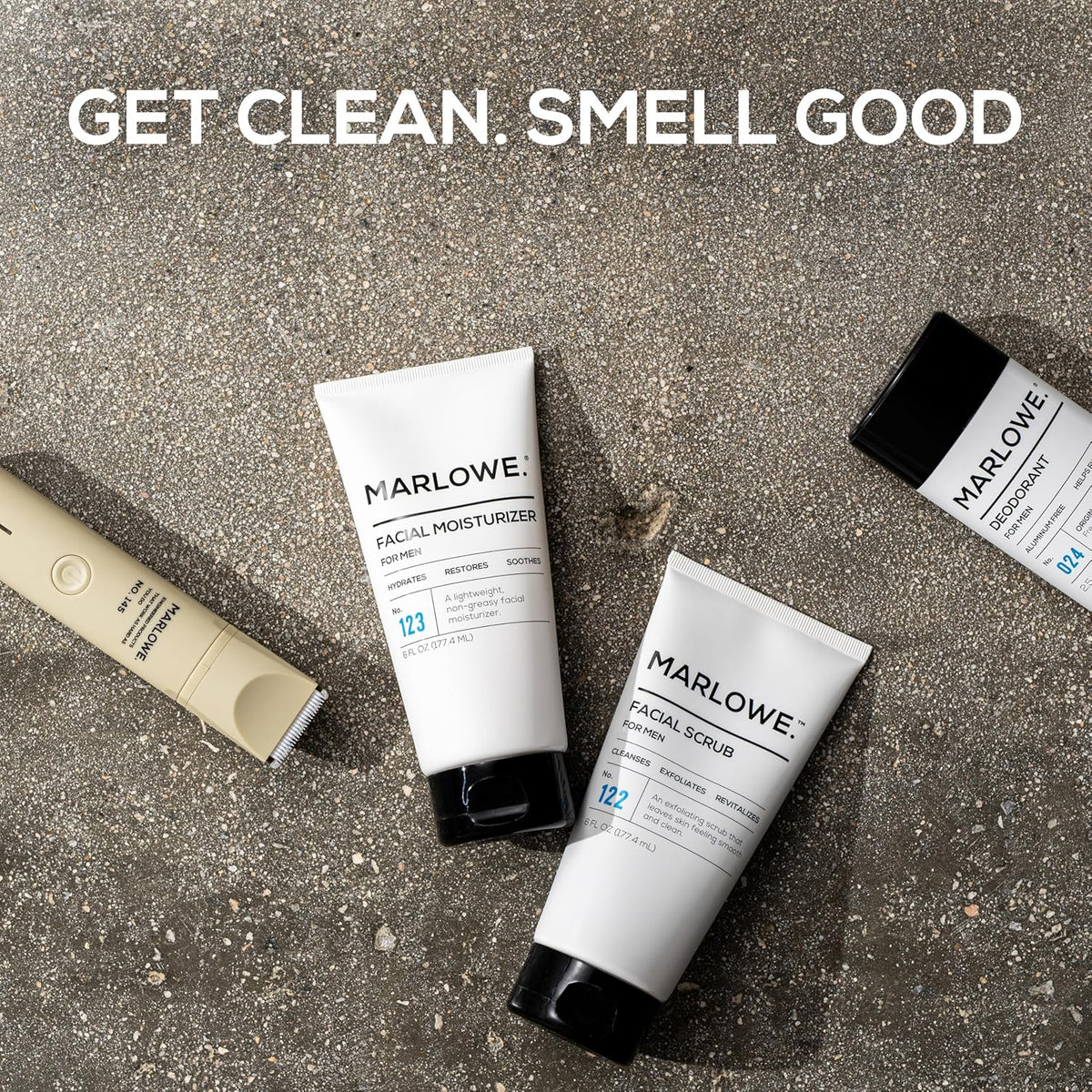 MARLOWE. No. 122 Facial Scrub 6 oz, Gentle Face Exfoliator with Apricot Seed Powder & Pumice